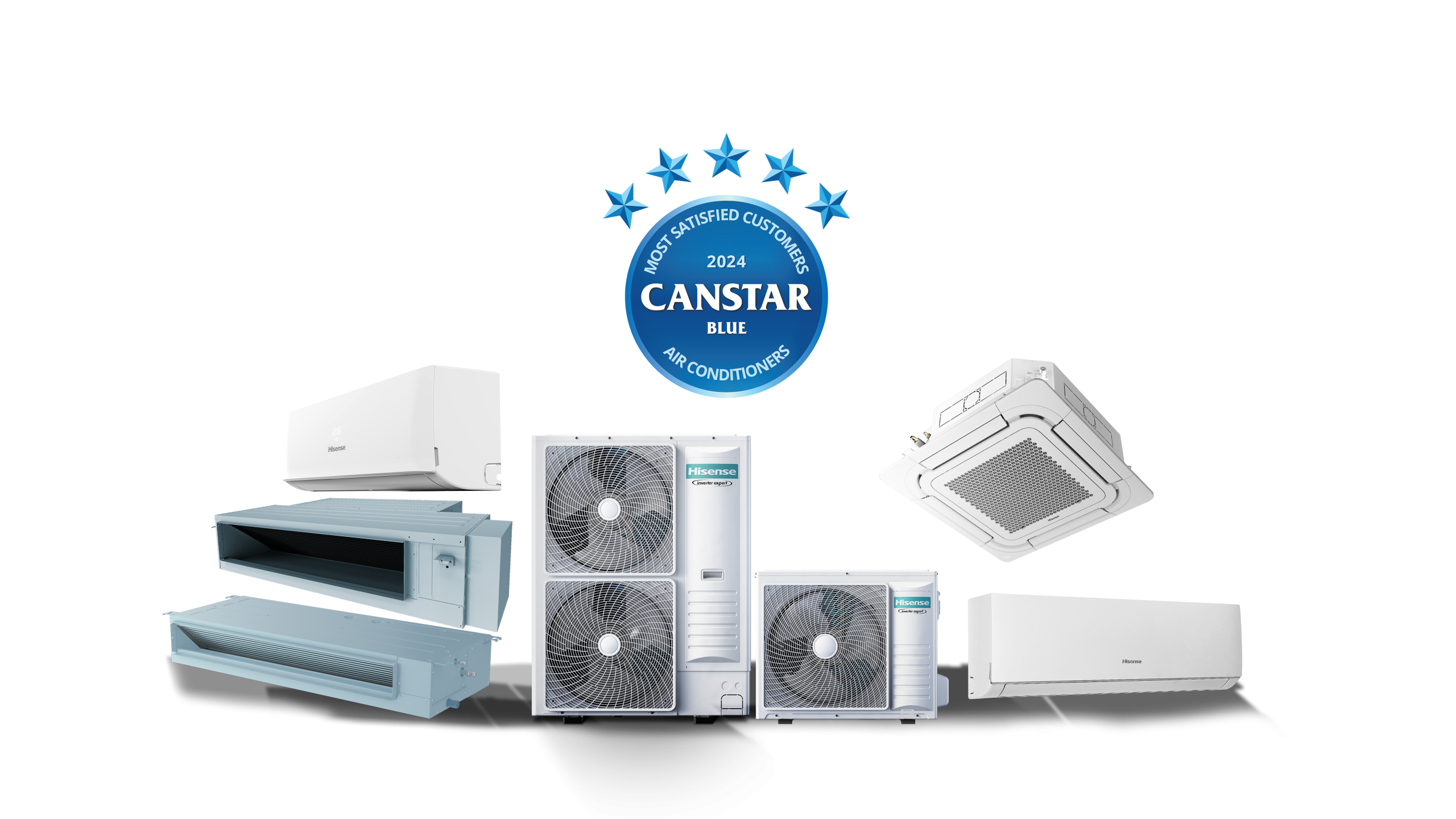 Hisense Air Con Full Range with Canstar Blue logo