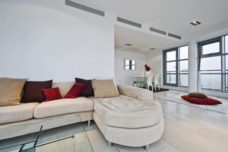 Ducted air conditioning in home